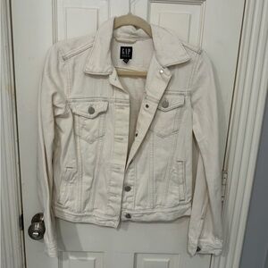 GAP Cream Denim Jacket